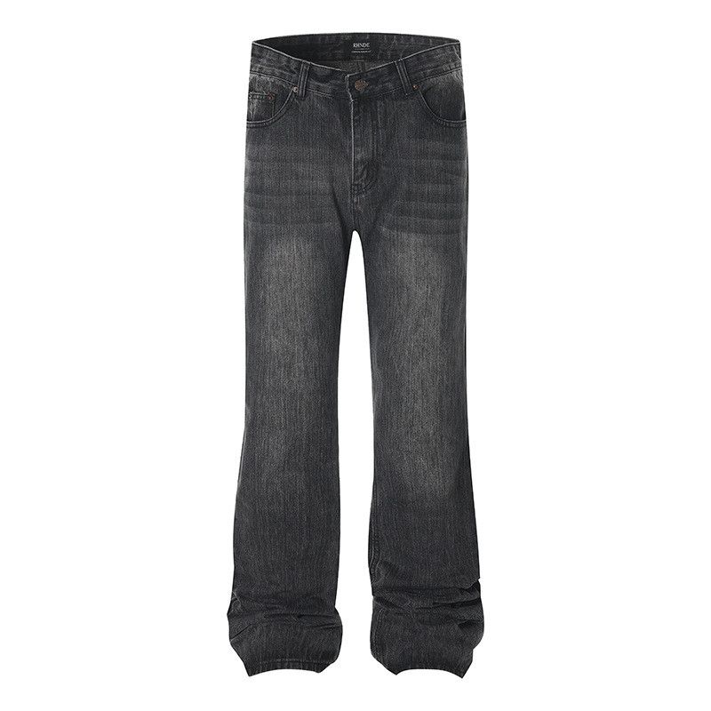 Vintage American high street washed distressed cleanfit flared jeans Size US 32 / EU 48 - 1 Thumbnail