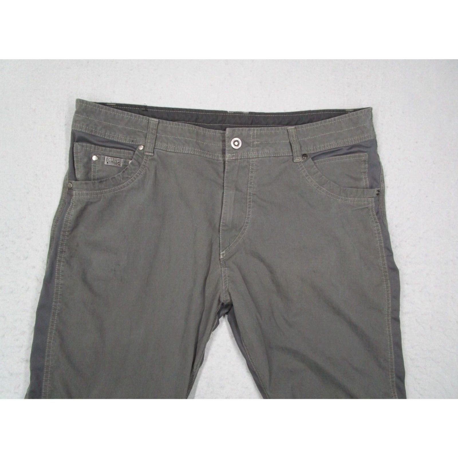 Vintage Kuhl Pants Mens 40 Gray Radikl Workwear Utility Outdoor Hike Stretch 40x32 Size US 40 / EU 56 - 2 Thumbnail