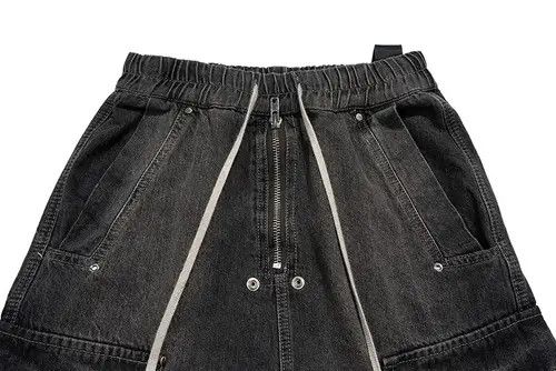 VIBE Hombre Drawstring Elastic Baggy Cargo Jeans Size US 34 / EU 50 - 7 Thumbnail