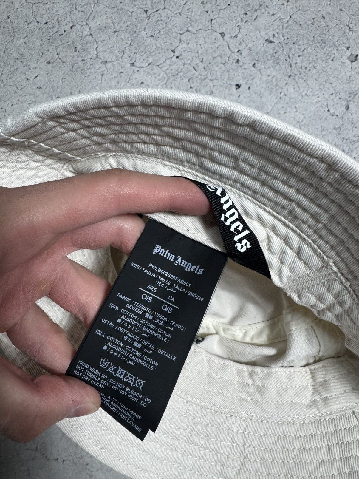 Palm Angels Palm Angels Panama Bucket Hat Luxury White Size ONE SIZE - 8 Thumbnail
