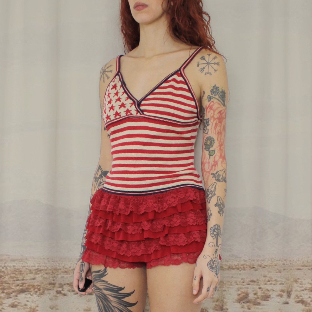 Patrizia Pepe × Pepe Jeans × Vintage 🇺🇸USA TANK TOP🇺🇸 Size M / US 6-8 / IT 42-44 - 2 Thumbnail