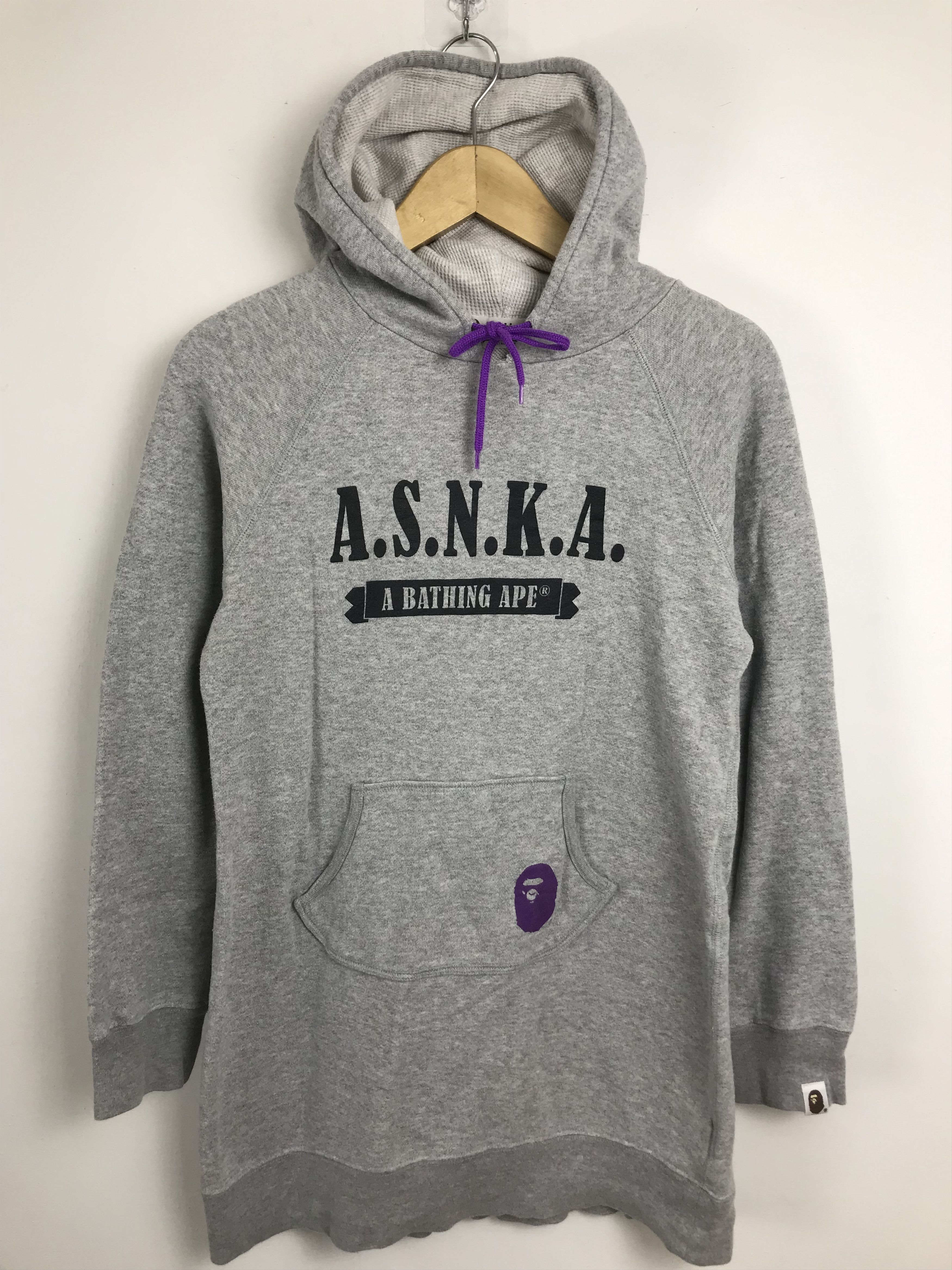 Bape × Nigo BAPE A.S.N.K.A Pullover Long Hoodie Size S / US 4 / IT 40 - 1 Thumbnail