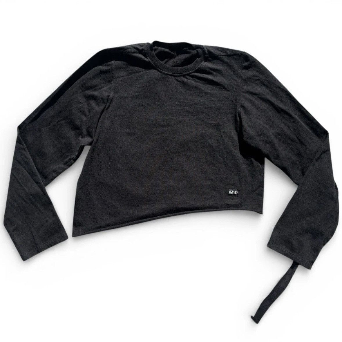 Rick Owens Drkshdw Rick Owens DRKSHDW Black Long Sleeve Sweatshirt Size XXL Size US XXL / EU 58 / 5 - 1 Thumbnail