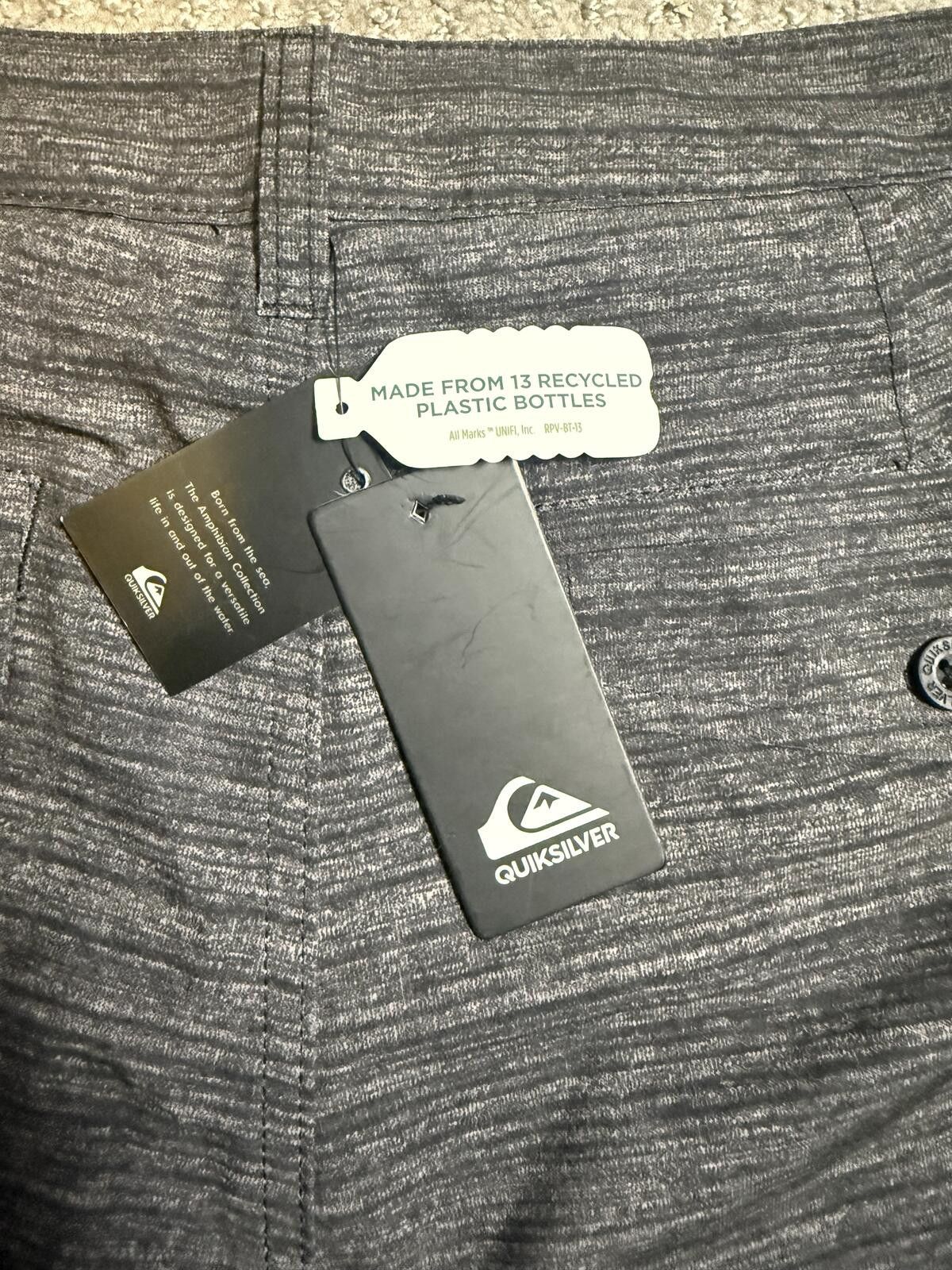 Quicksilver Quiksilver Amphibian Shorts Mens 34 Gray Hybrid Stretch NWT Size US 34 / EU 50 - 5 Thumbnail