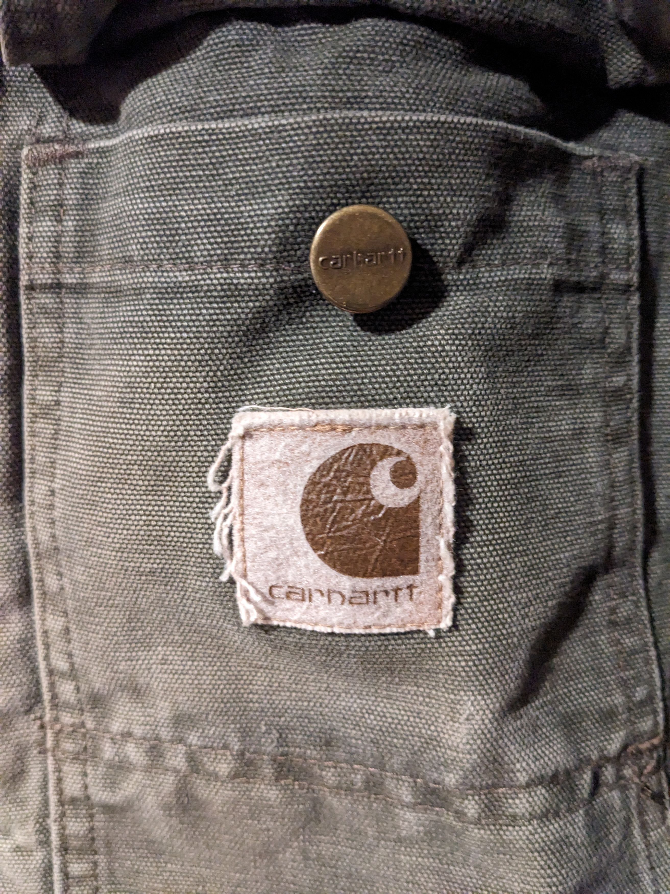 Carhartt × Vintage Vintage 90s Carhartt Jacket Quilt Lined Chore Coat CQ556 Size US XL / EU 56 / 4 - 2 Thumbnail