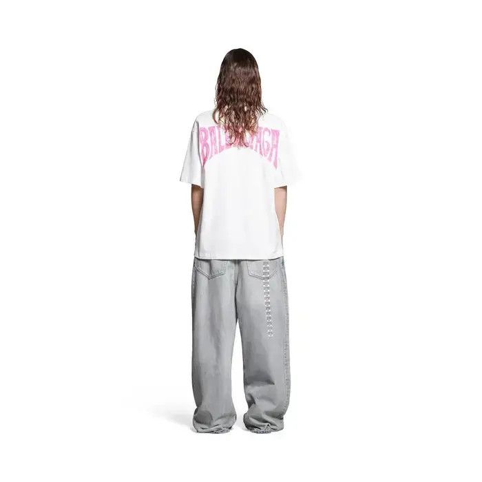 Balenciaga o1la1rc1a0625 Paris Tropical T-Shirt Fitted in White Size US XS / EU 42 / 0 - 4 Thumbnail