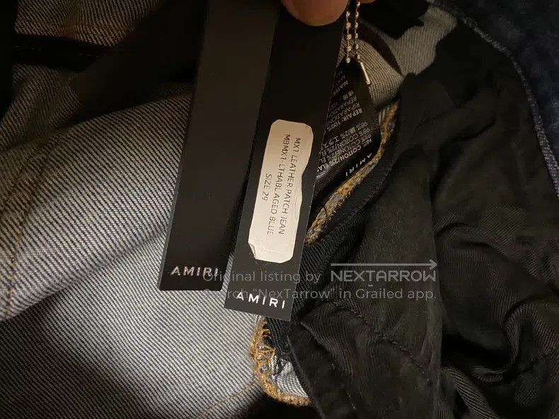 Amiri Amiri Size 29 Mx1 patchwork washed stone blue jeans for 17- Size US 29 - 7 Thumbnail