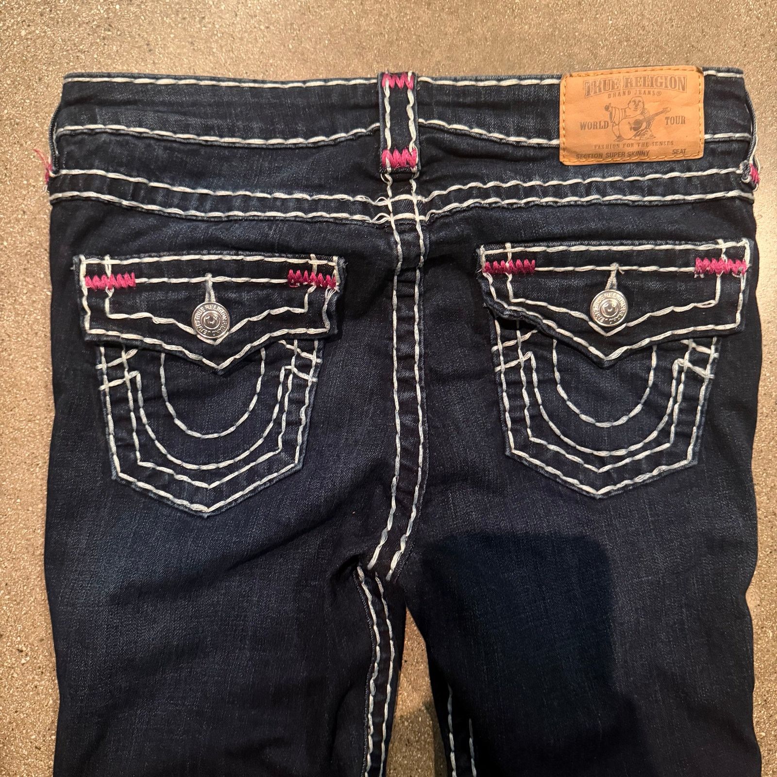True Religion womens true religion super t stitch jeans skinny fit Size 30" / US 8 / IT 44 - 3 Thumbnail