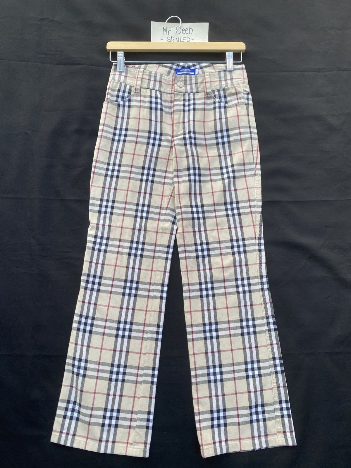 Burberry Rare Burberry Brown Checkered Casual Pants Size US 27 - 5 Thumbnail