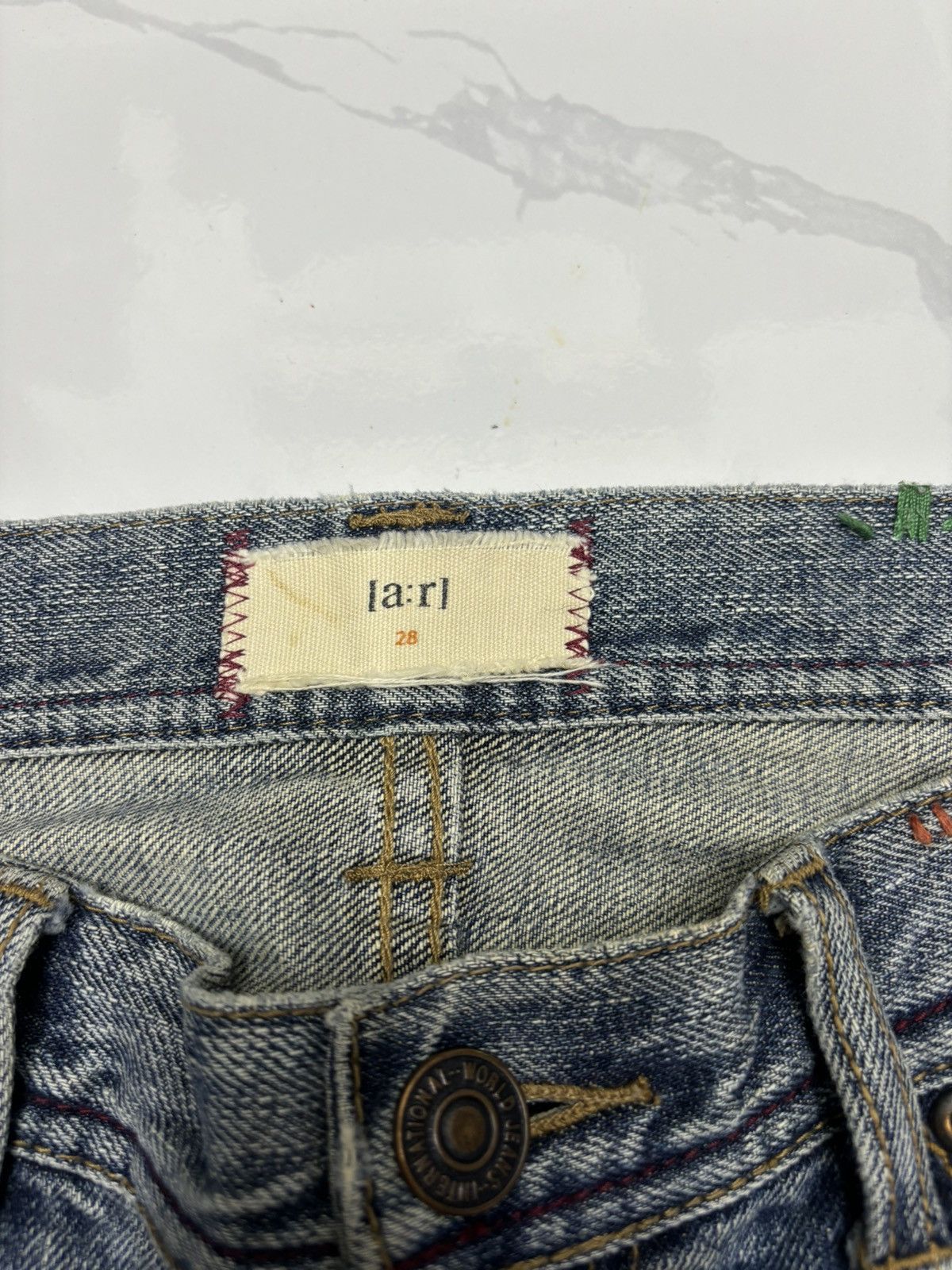 If Six Was Nine 🔥[A:R] PATCHWORK FLARE JEANS IF SIX WAS NINE DENIM STYLE Size US 29 - 9 Thumbnail