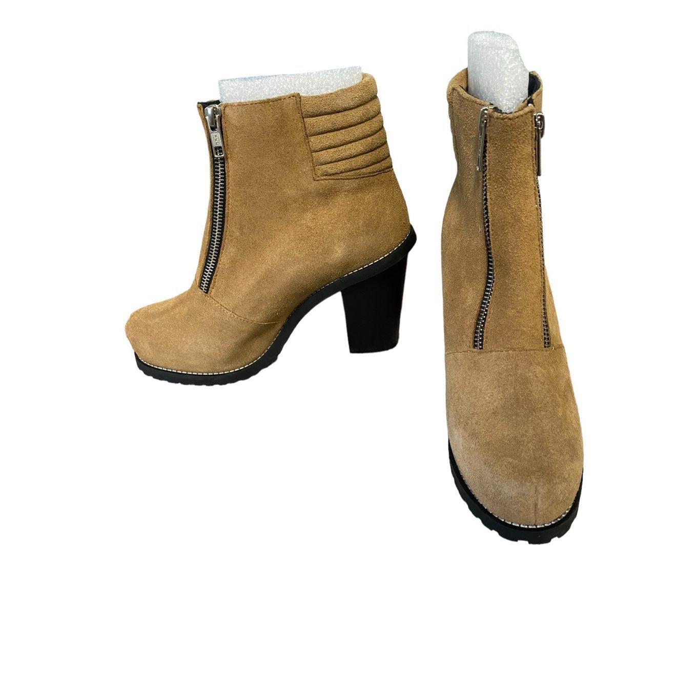 Surface To Air Surface To Air Suede Leather Chunky Heel Ankle Booties in Be Size US 7.5 / IT 37.5 - 3 Thumbnail