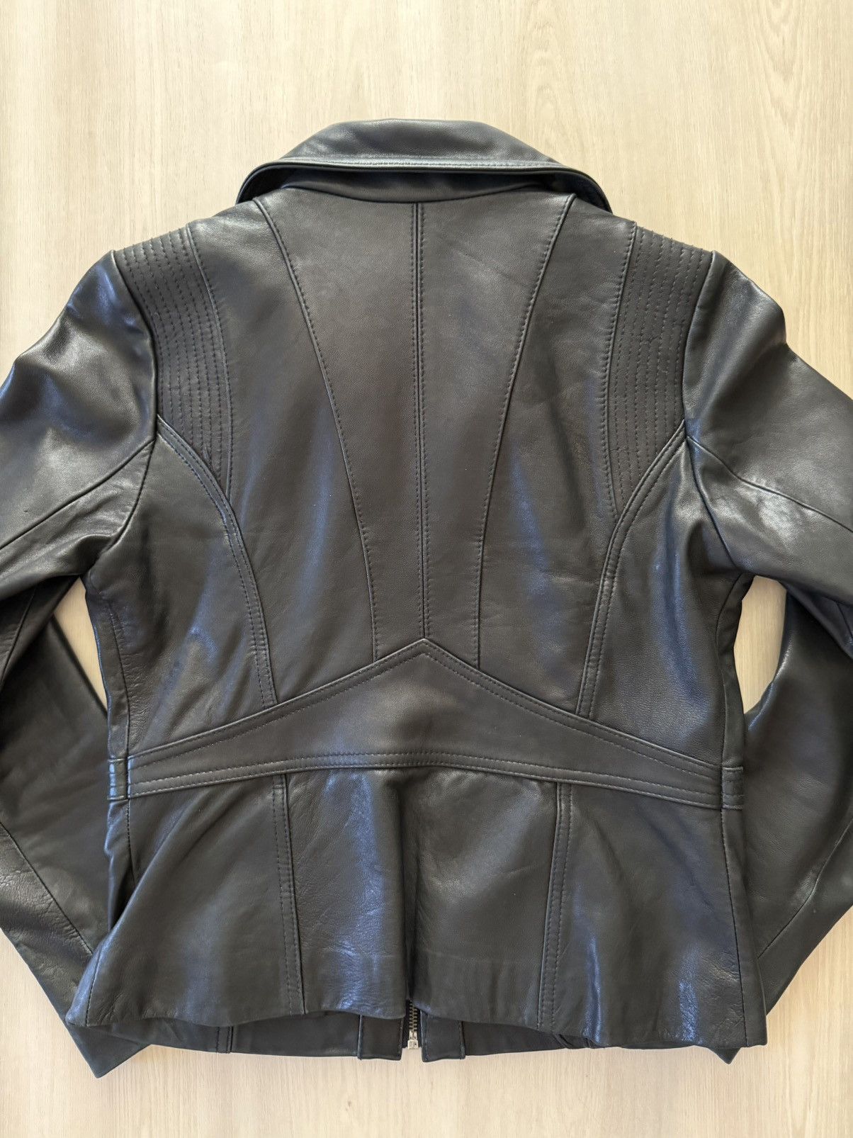 Kenneth Cole Vintage Y2K Kenneth Cole Reaction Leather Jacket Sz M Moto Size M / US 6-8 / IT 42-44 - 9 Thumbnail