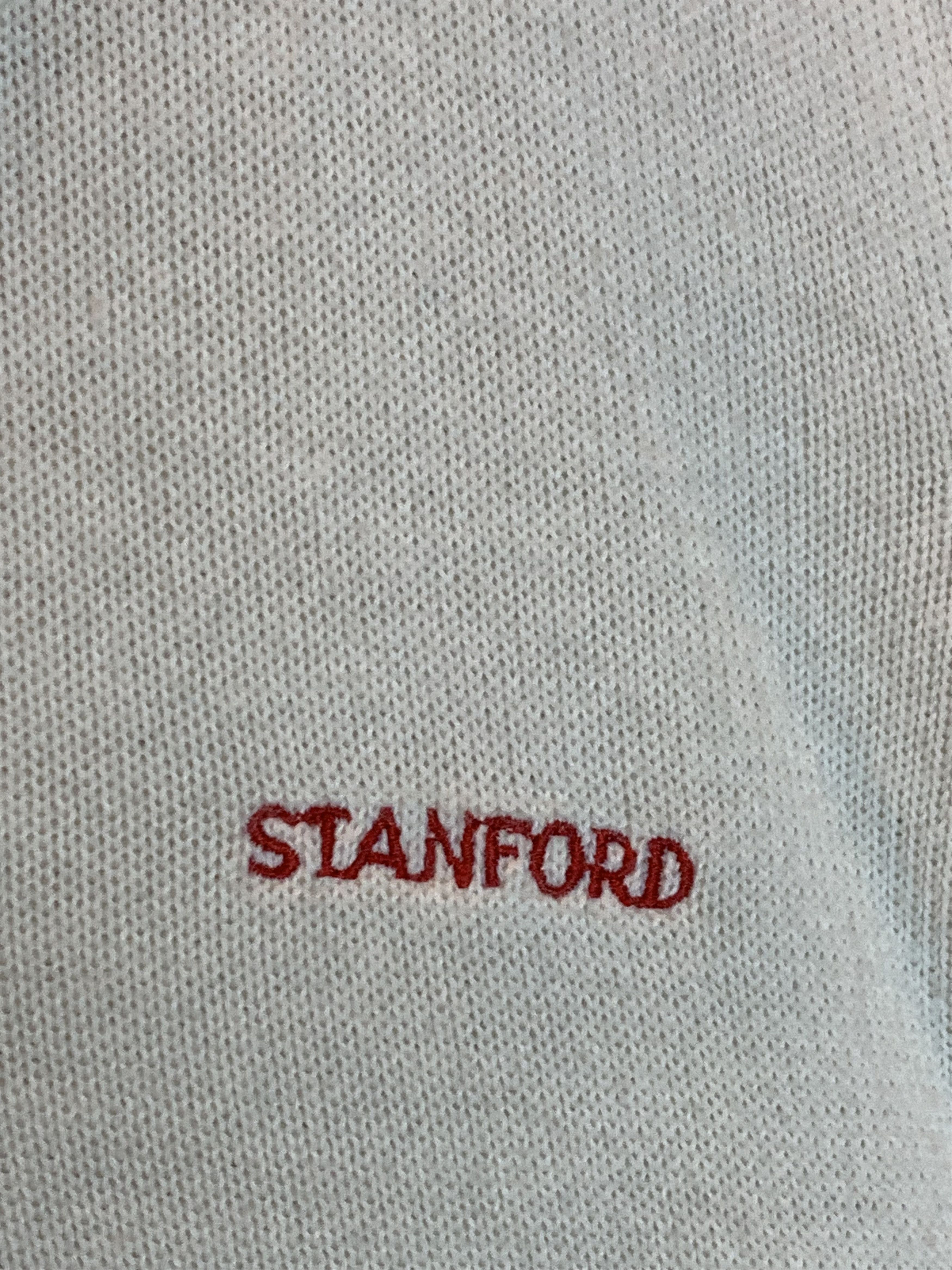 Vintage *RARE* Vintage 60’s Stanford University Knit V-Neck Sweater Size US XL / EU 56 / 4 - 3 Thumbnail