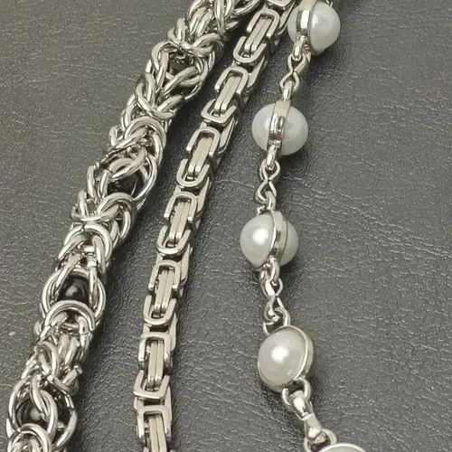 VIBE Kotomi x Nami 3 Layer Natural Echo Pearled Wallet Chain Size ONE SIZE - 3 Thumbnail