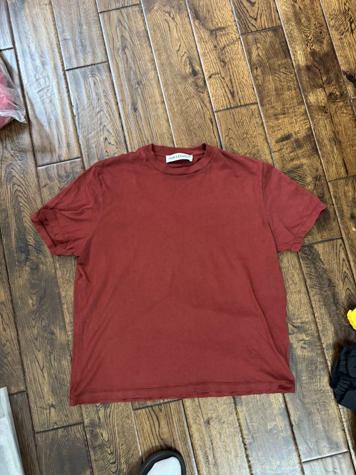 Our Legacy Our Legacy Box Tee Burnt Brick Red Size 46 Size US S / EU 44-46 / 1 - 1 Thumbnail
