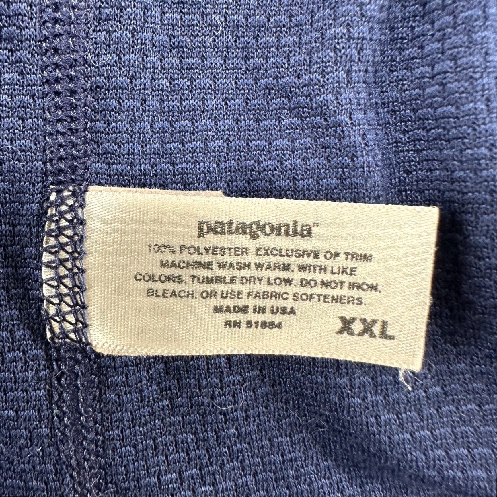 Patagonia Patagonia Pants Mens Regular 2XL Blue Navy Capilene Lightweight Jogger Running Hiking USA Inseam 32" Elastic Waist Pull On Skinny Size US 39 - 4 Thumbnail