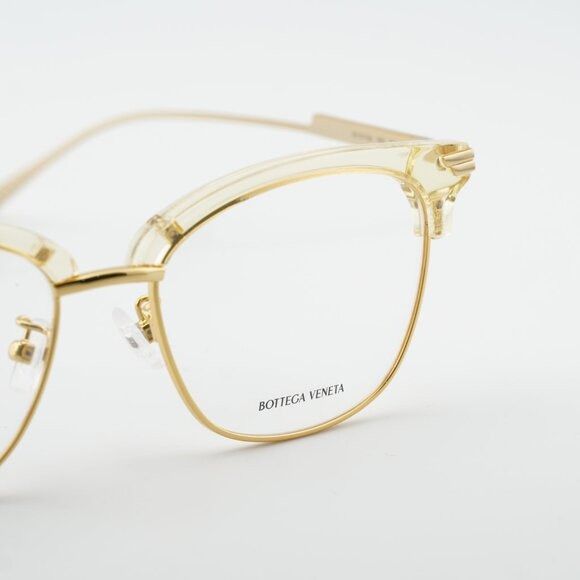 Bottega Veneta Bottega Veneta BV1011OA 004 Eyeglasses Gold 53mm Square Size ONE SIZE - 7 Thumbnail