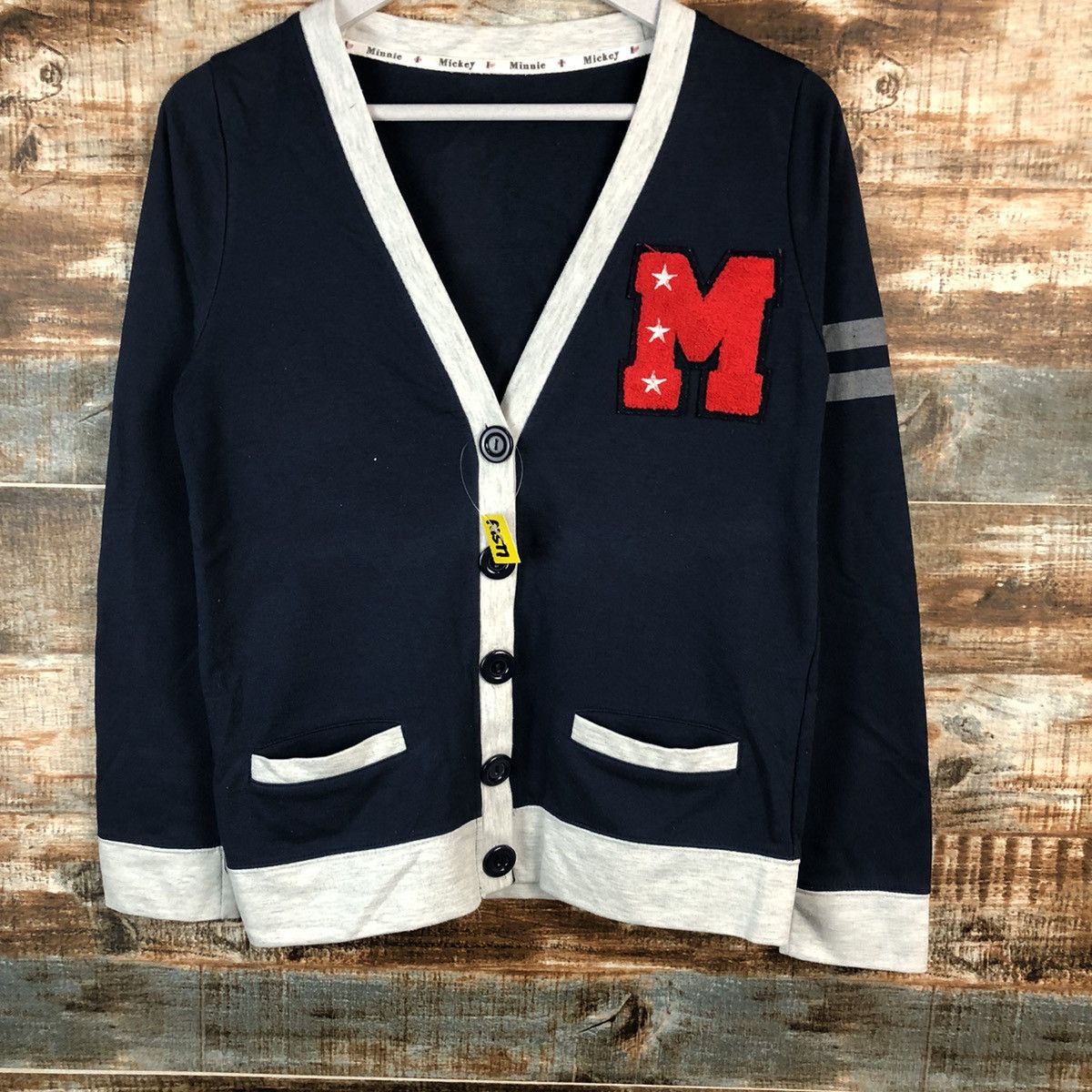 Disney × Mickey Mouse Mickey Mouse Dark Blue Cardigan Knitwear #A1577 Size S / US 4 / IT 40 - 8 Thumbnail
