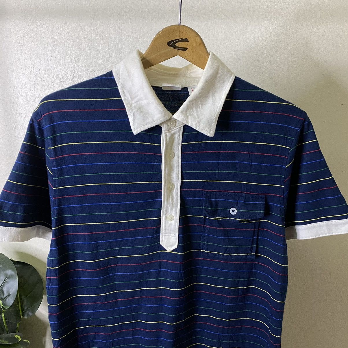 Michael Bastian Uniqlo x Michael Bastian Stripes Polo Tee Size US M / EU 48-50 / 2 - 2 Thumbnail