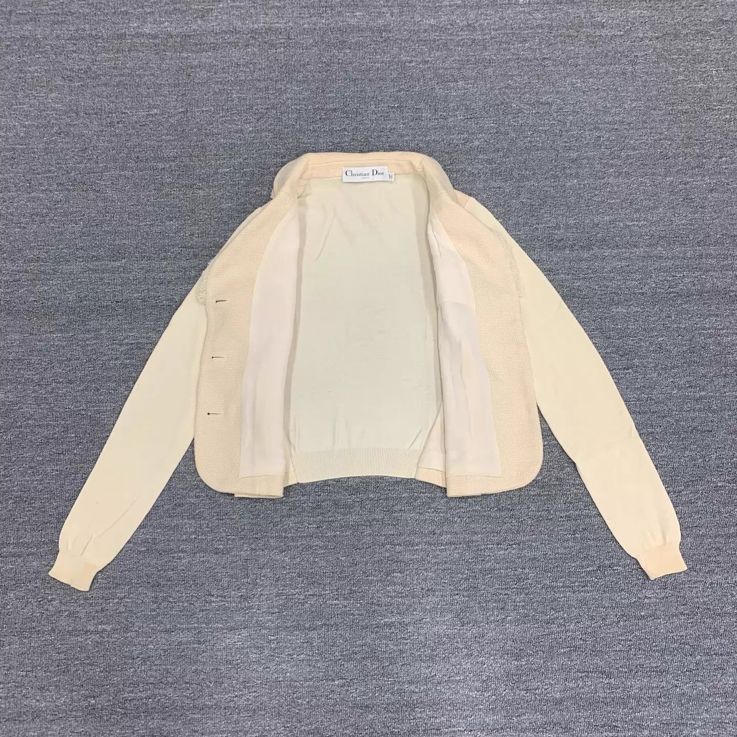 Dior Dior Ivory Wool & Silk Cardigan 38 95 New Size S / US 4 / IT 40 - 6 Thumbnail