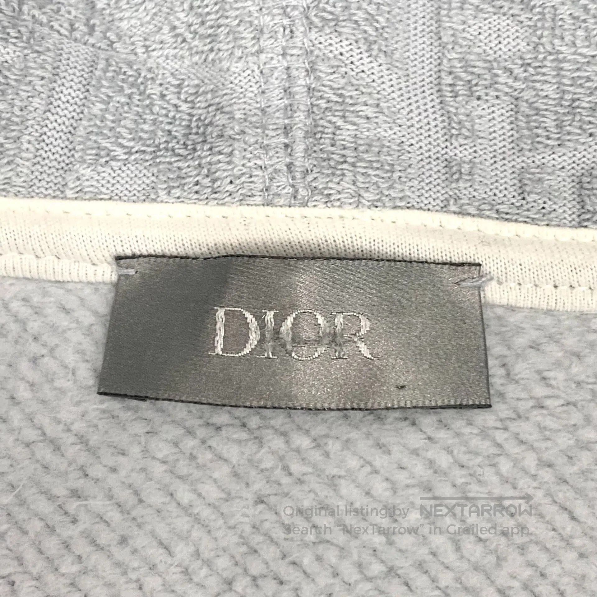 Dior Dior Light Blue Logo Monogram Printed Cotton Hooded Drawst Size US M / EU 48-50 / 2 - 5 Thumbnail