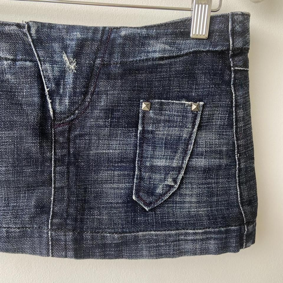 Miss Sixty Miss Sixty Denim Mini Skirt Size 24" / US 00 / IT 34 - 4 Thumbnail