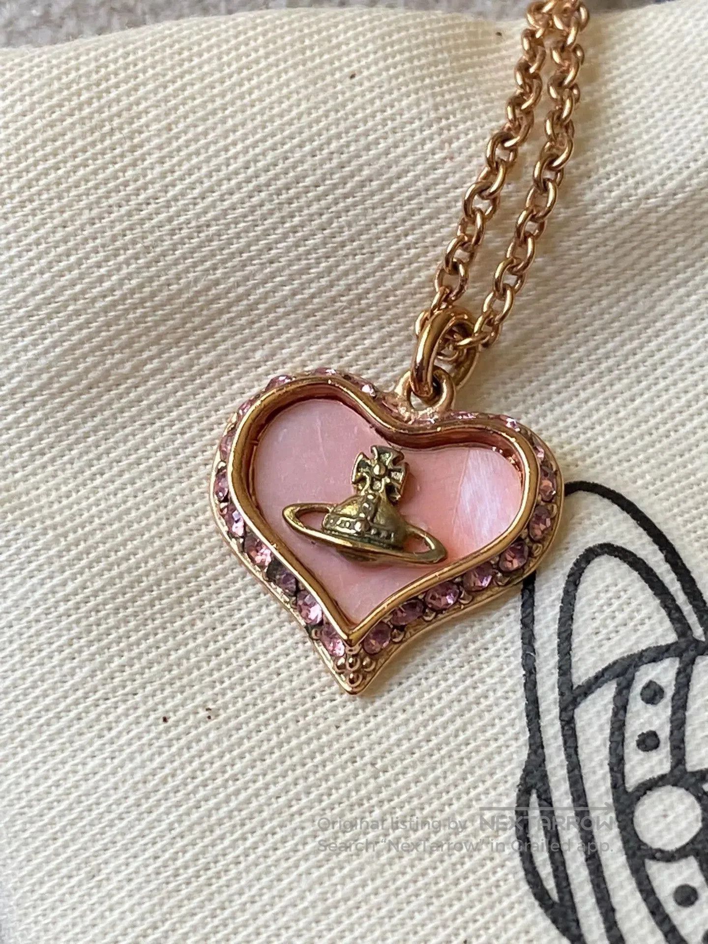 Vivienne Westwood Vivienne Westwood Pink Heart Necklace. Size ONE SIZE - 2 Thumbnail