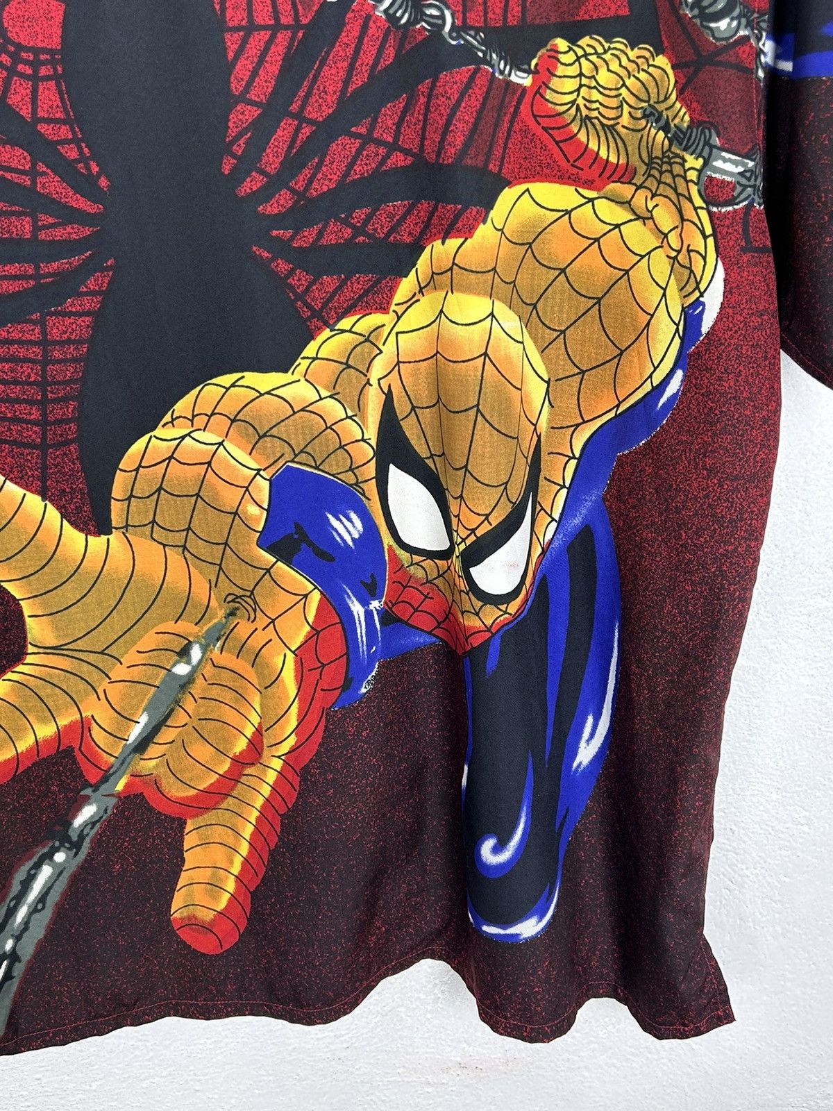 Marvel Comics 00s Vintage Spider-Man Marvel Allover Design AOP Shirt Size US L / EU 52-54 / 3 - 6 Thumbnail