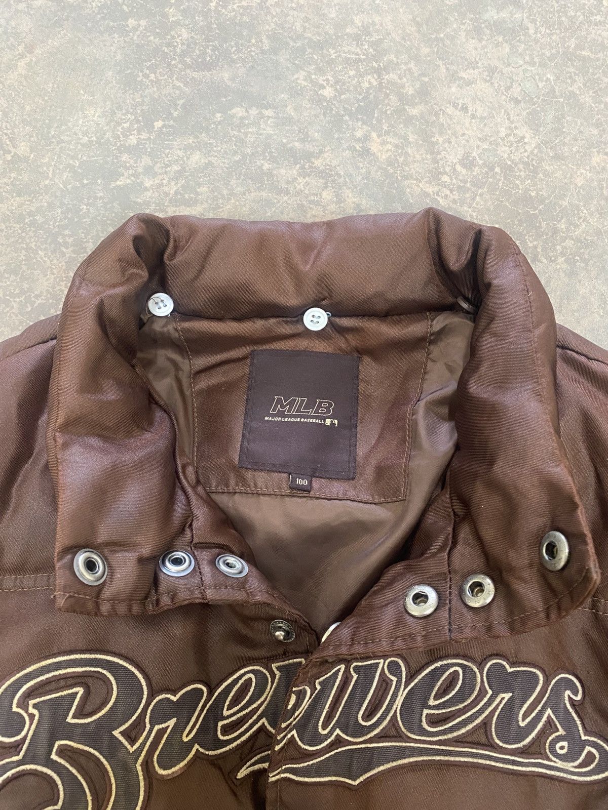 MLB VINTAGE MLB BREWERS TRAVIS BROWN PUFFER DOWN JACKET WINTER Size US M / EU 48-50 / 2 - 8 Thumbnail