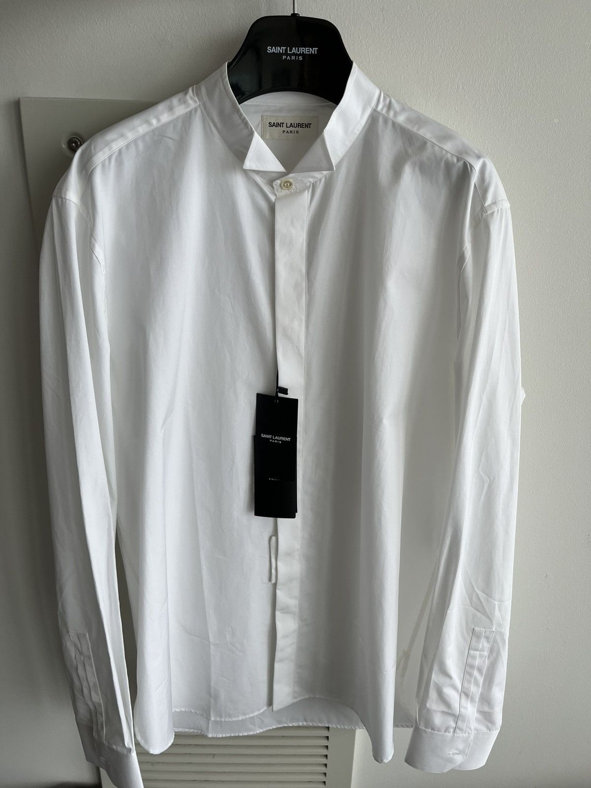 Hedi Slimane × Saint Laurent Paris × Yves Saint Laurent Extremely Rare Brand New Hedi Slimane 2015 Tuxedo Shirt Size US M / EU 48-50 / 2 - 17 Thumbnail