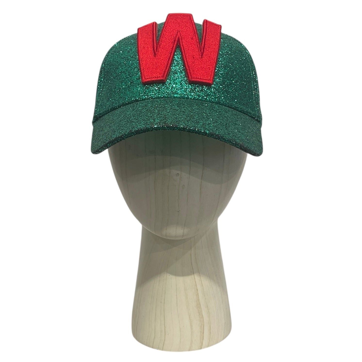 W&LT W.&L.T. Walter Van Beirendonck Green Glitter Hat Size ONE SIZE - 1 Thumbnail