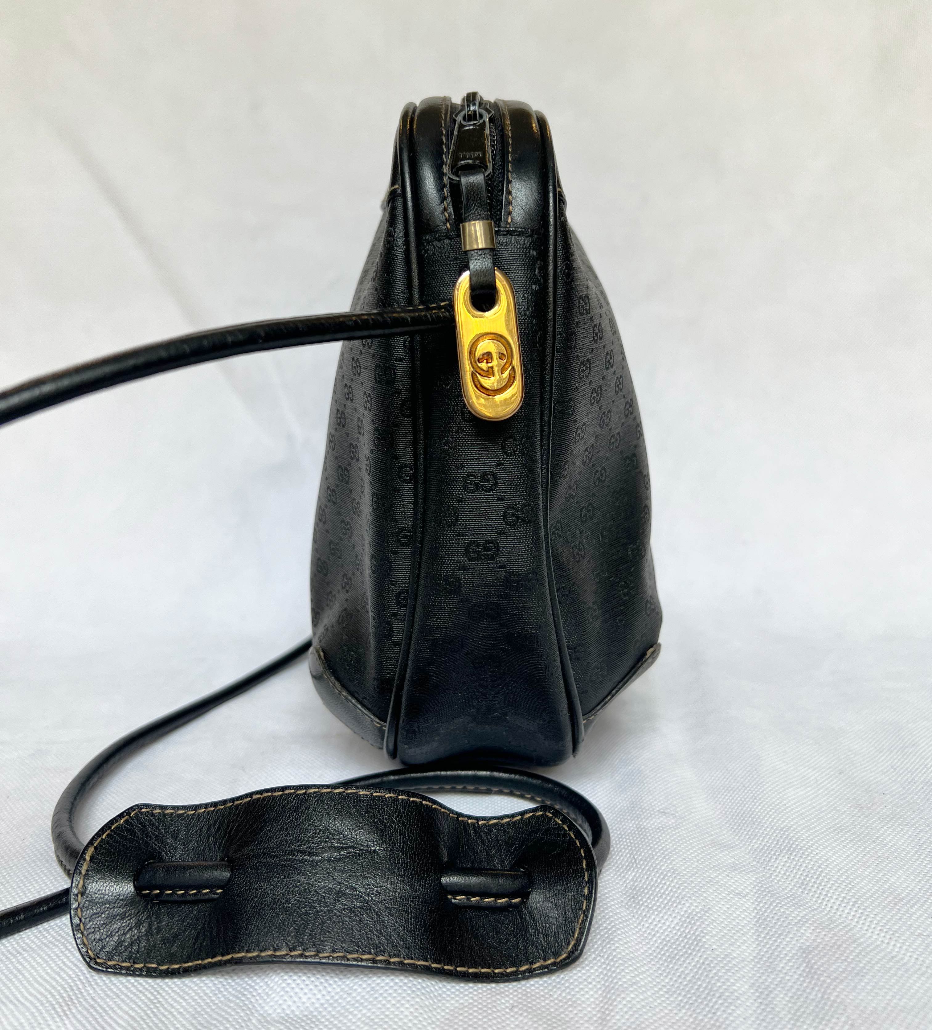 Gucci Gucci vintage Monogram black canvas bag. Size ONE SIZE - 4 Thumbnail