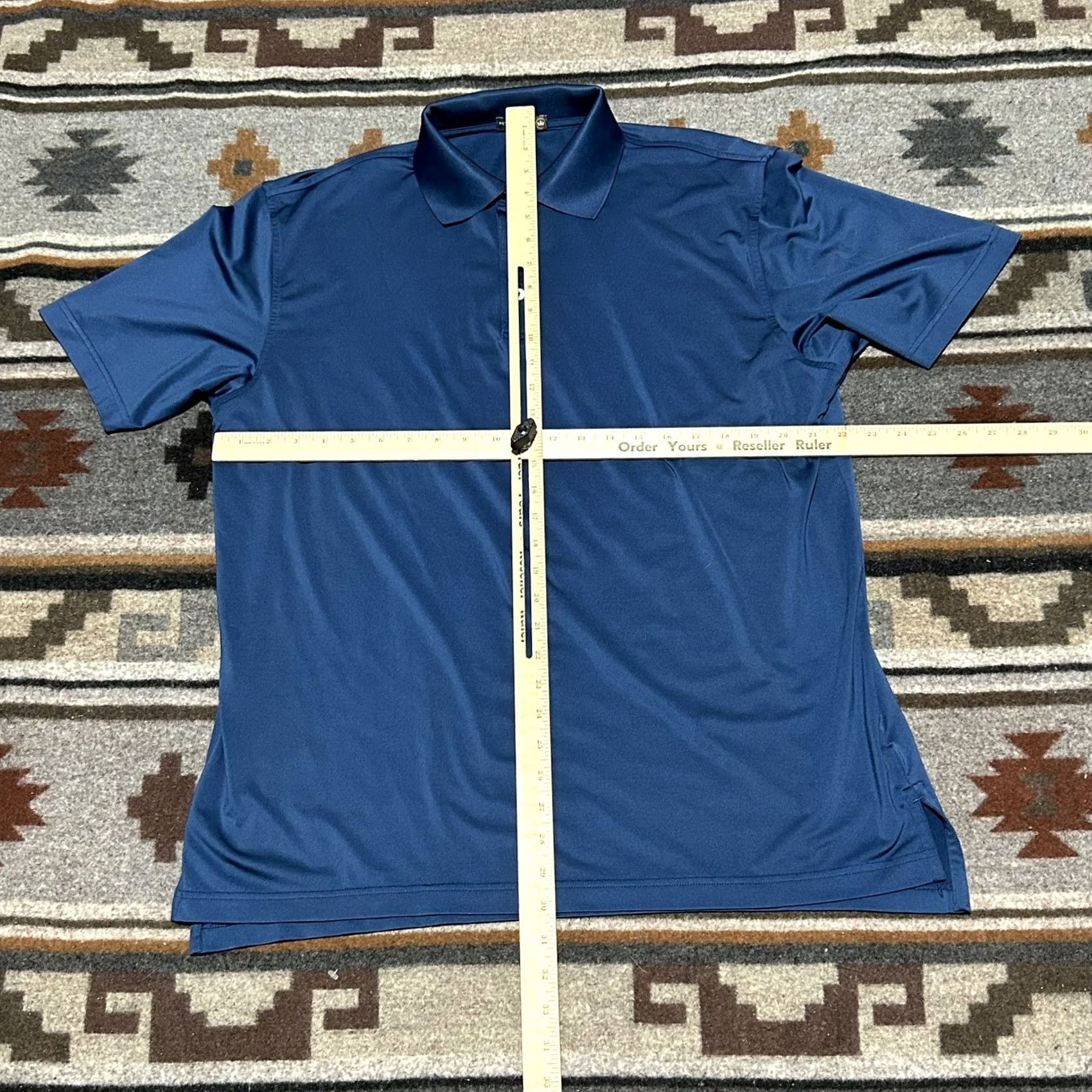 Peter Millar Peter Millar Polo Shirt Mens Large Blue Performance Golf Stretch D2 Size US L / EU 52-54 / 3 - 3 Thumbnail
