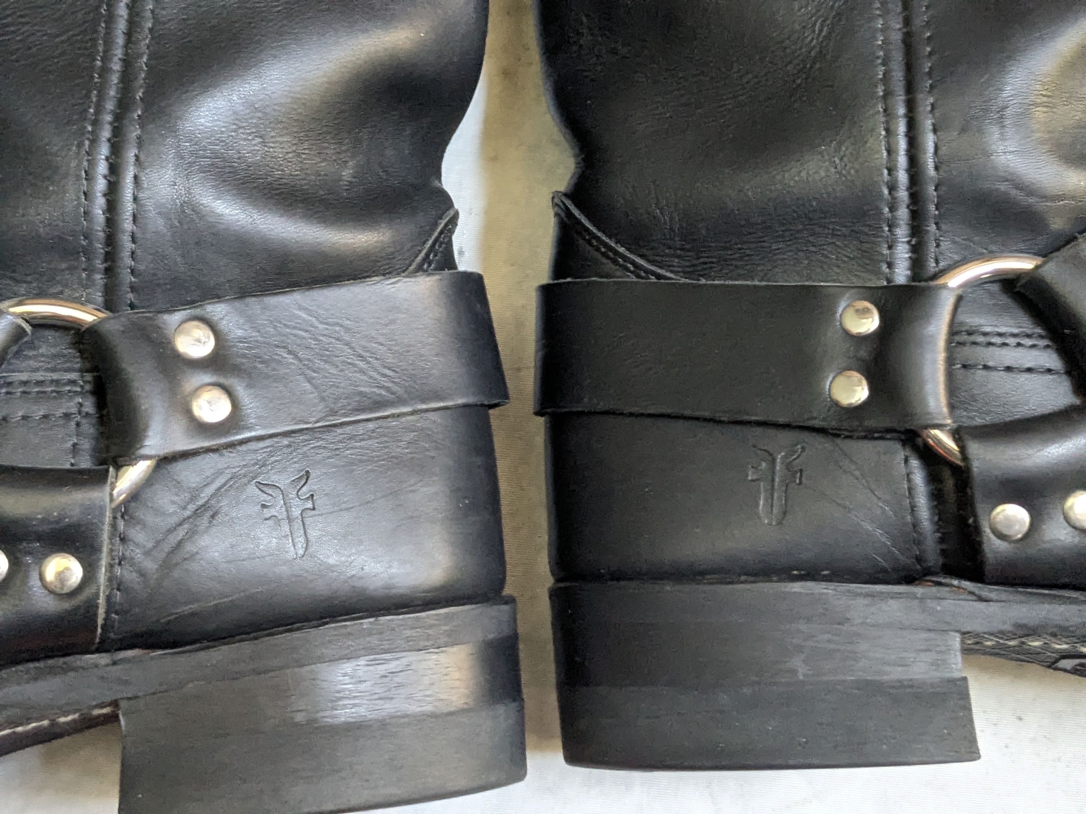Frye Frye Harness Boots Black 12 M Leather Buckle Size US 12 / EU 45 - 8 Thumbnail