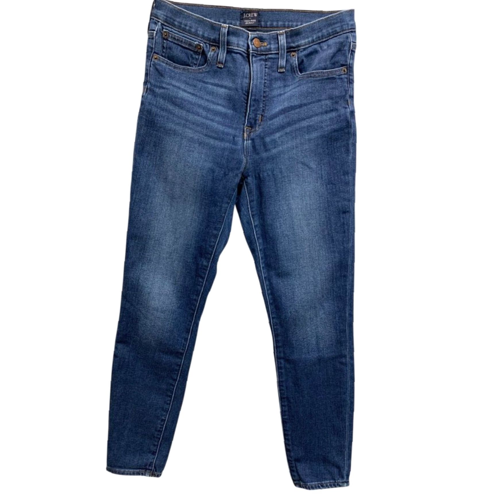 J.Crew J.Crew Jeans Skinny High-Rise AK525 Signature Stretch 28 Womens Regular Blue Size 28 Pants Women Girls Mens Size 28" / US 6 / IT 42 - 2 Thumbnail