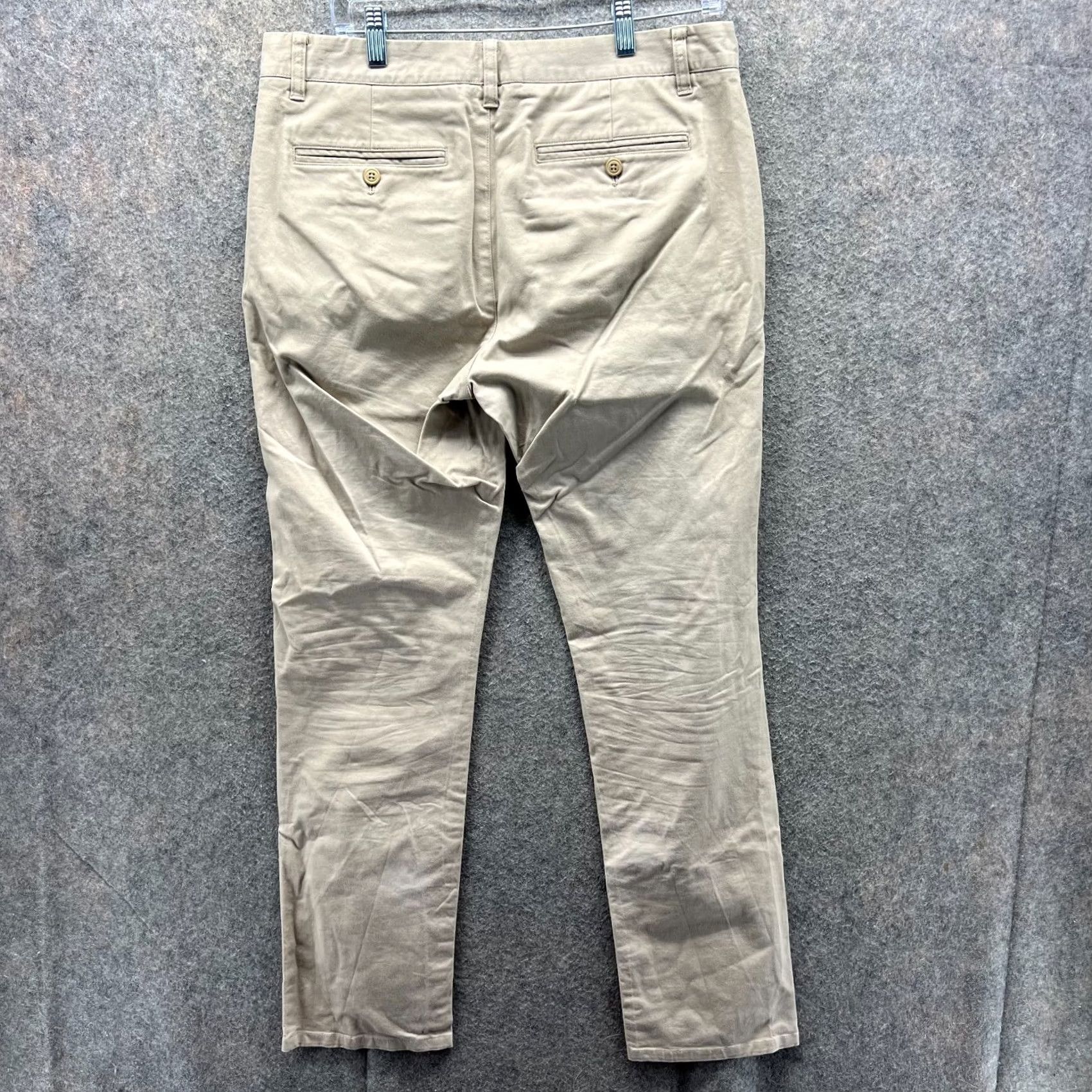 Bonobos Bonobos Pants Men Chino Flat Front 32x32 Beige Canvas Cotton Beig e Size US 32 / EU 48 - 2 Thumbnail