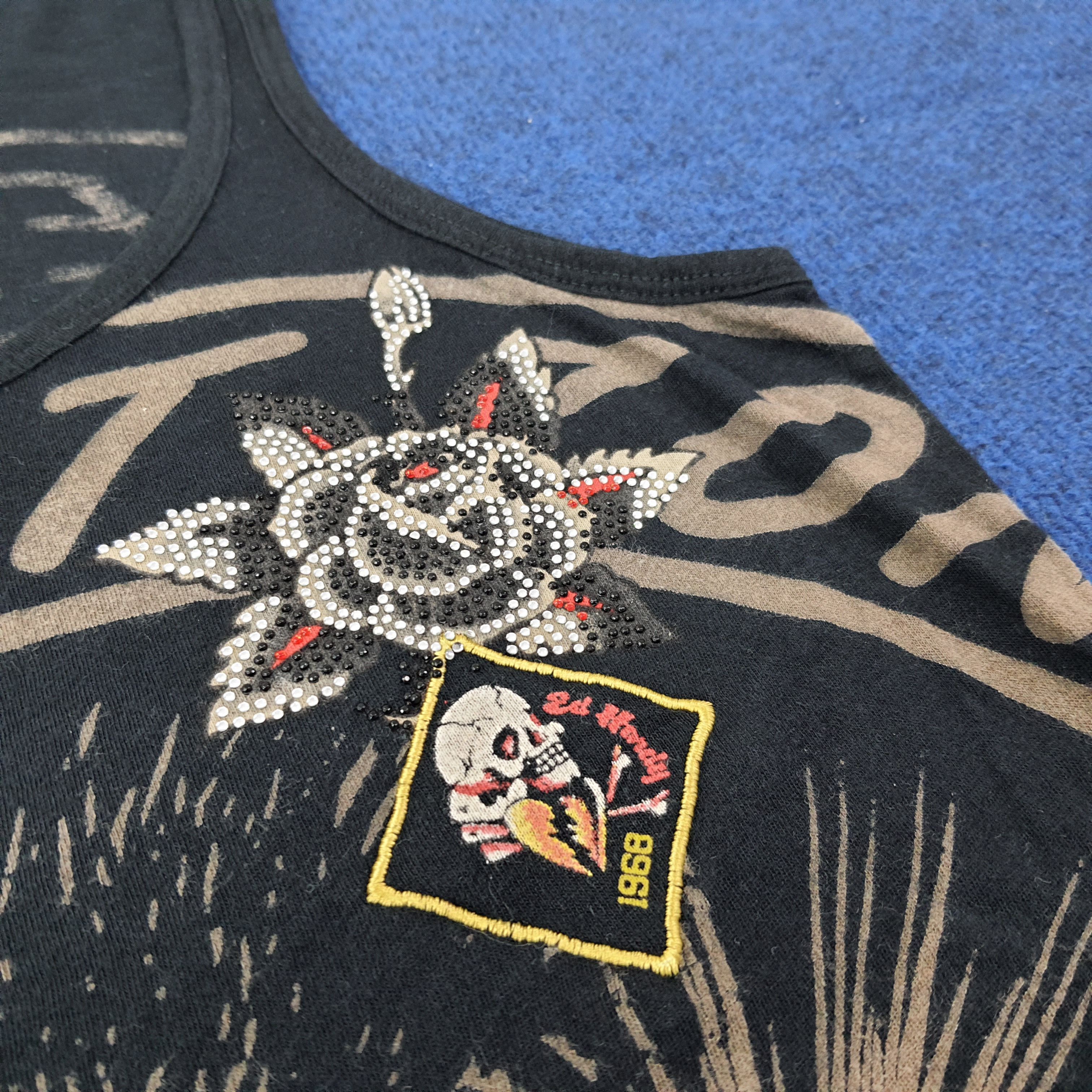 Ed Hardy Vintage Ed Hardy rock the World Sleeveless Tank Top C249N27 Size US S / EU 44-46 / 1 - 4 Thumbnail