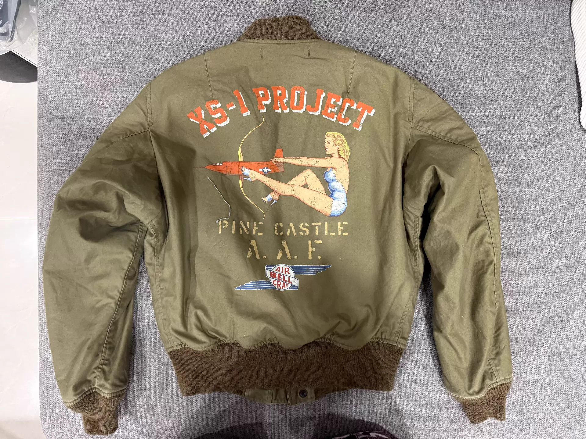The Real McCoy's Toys McCoy L2 MA1 Marilyn back print lightweight jacket 34 Size US S / EU 44-46 / 1 - 2 Thumbnail