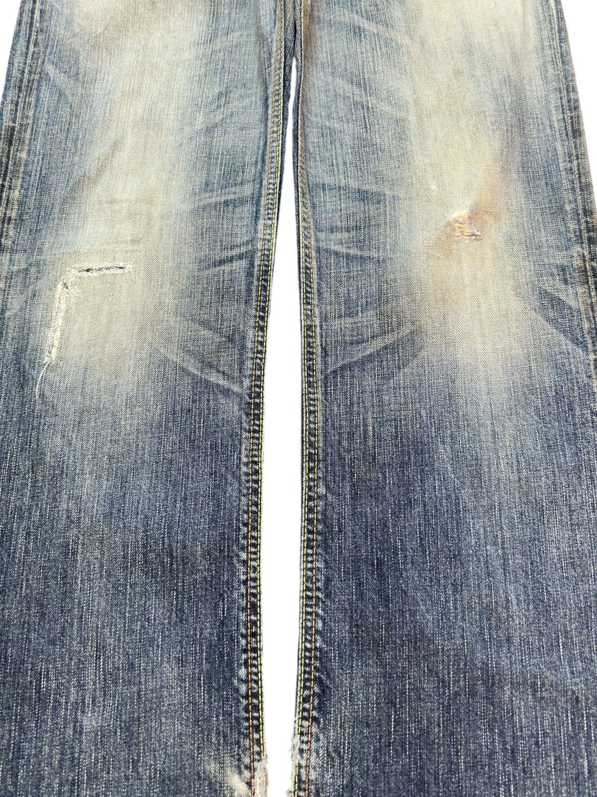 Edwin Vintage Edwin 503 Blue Trip Mudwash Grunge Distressed Denim Size US 30 / EU 46 - 3 Thumbnail