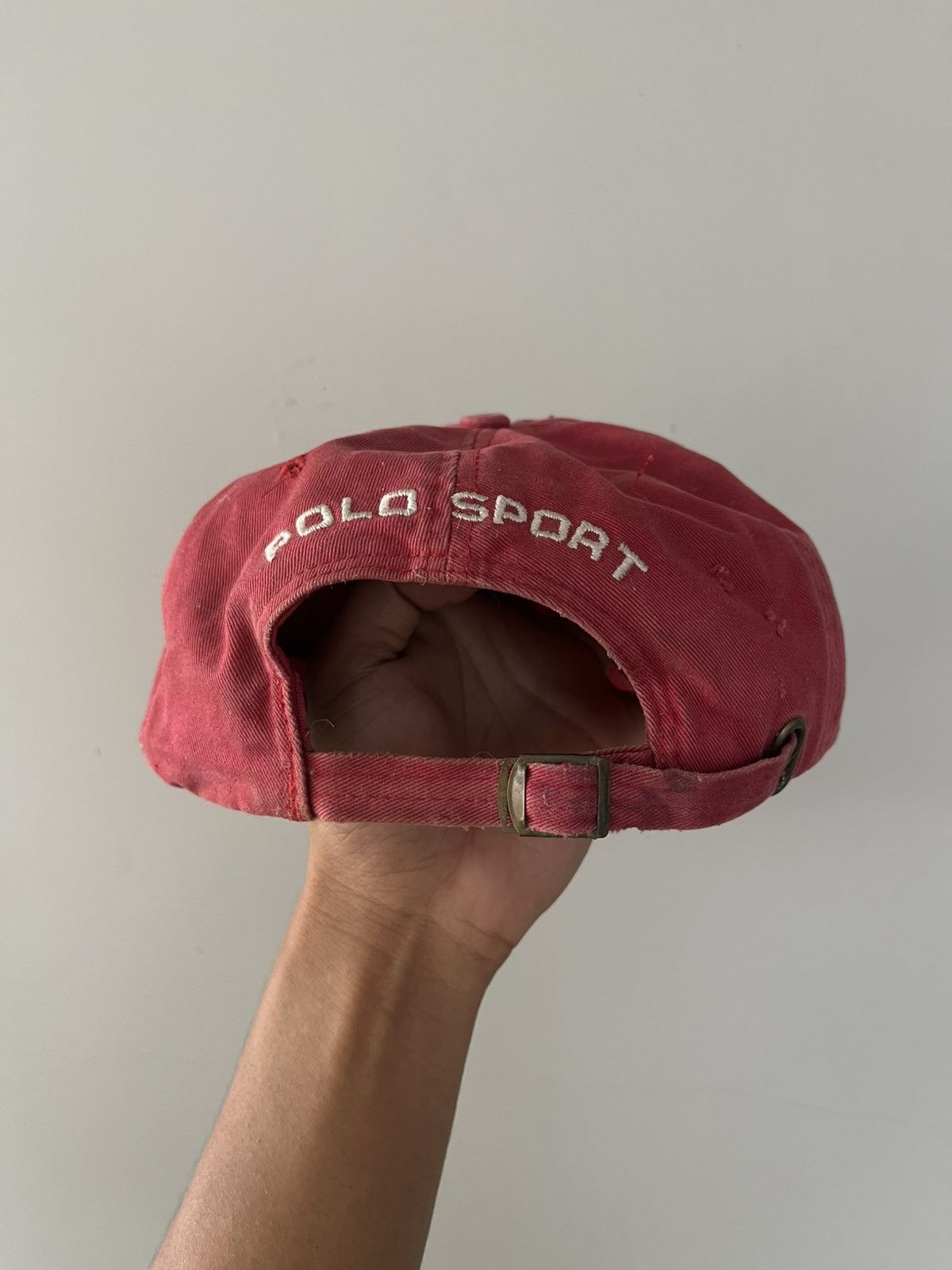 Polo Ralph Lauren POLO SPORT RALPH LAUREN DISTRESSED CAP HAT VINTAGE USA FLAG Size ONE SIZE - 2 Thumbnail