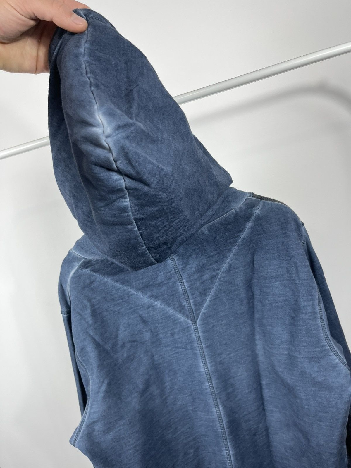 Desigual Desigual blue washed hoodie with metal buckles size M men Size US M / EU 48-50 / 2 - 15 Thumbnail