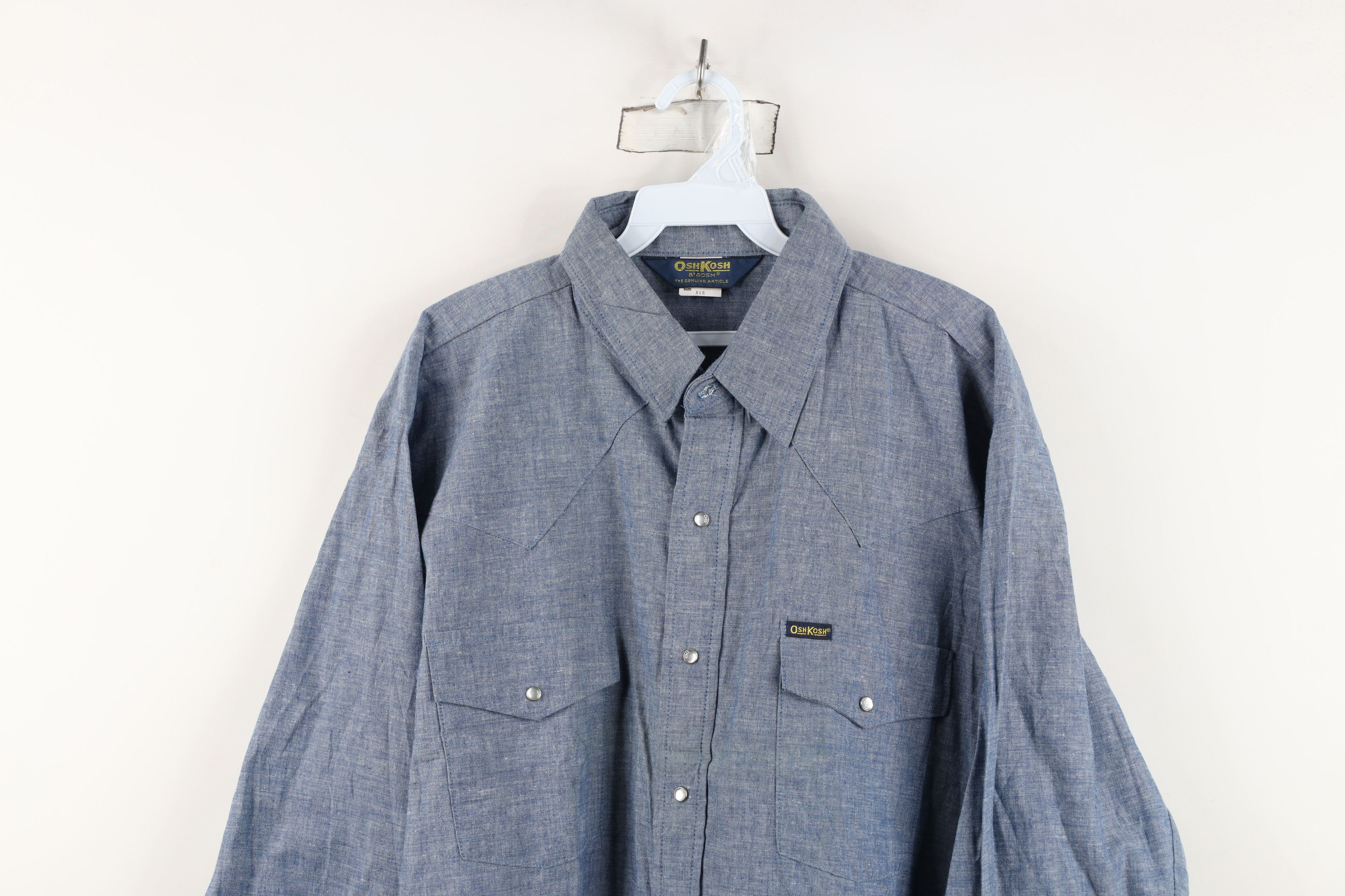 Vintage Deadstock Vintage 70s OshKosh B'Gosh Button Shirt USA Size US XL / EU 56 / 4 - 2 Thumbnail
