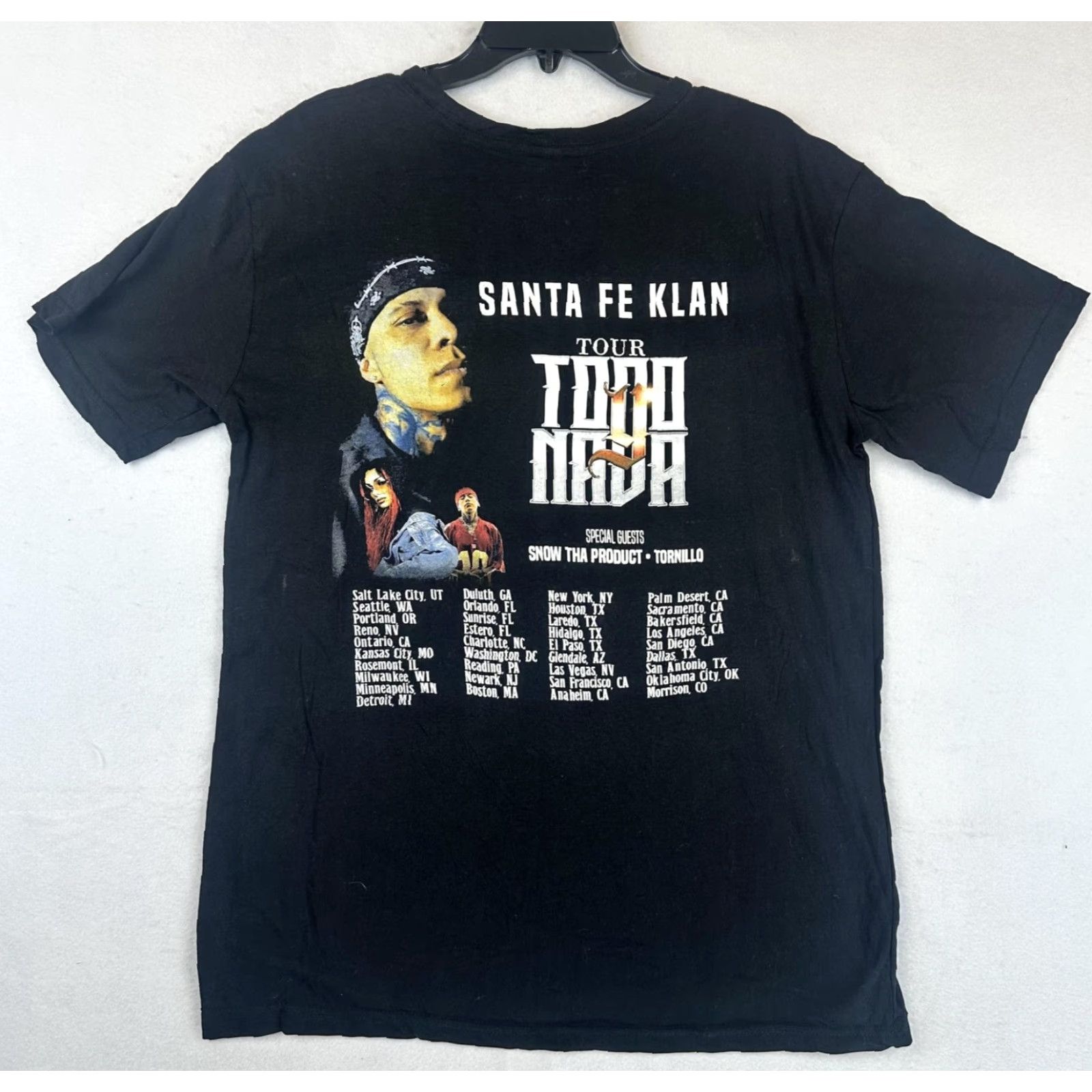 Glanshirt Santa Fe Klan Shirt Mens Extra Large Black Todo o Nada Tour Concert Hip Hop Tee Size US M / EU 48-50 / 2 - 2 Thumbnail