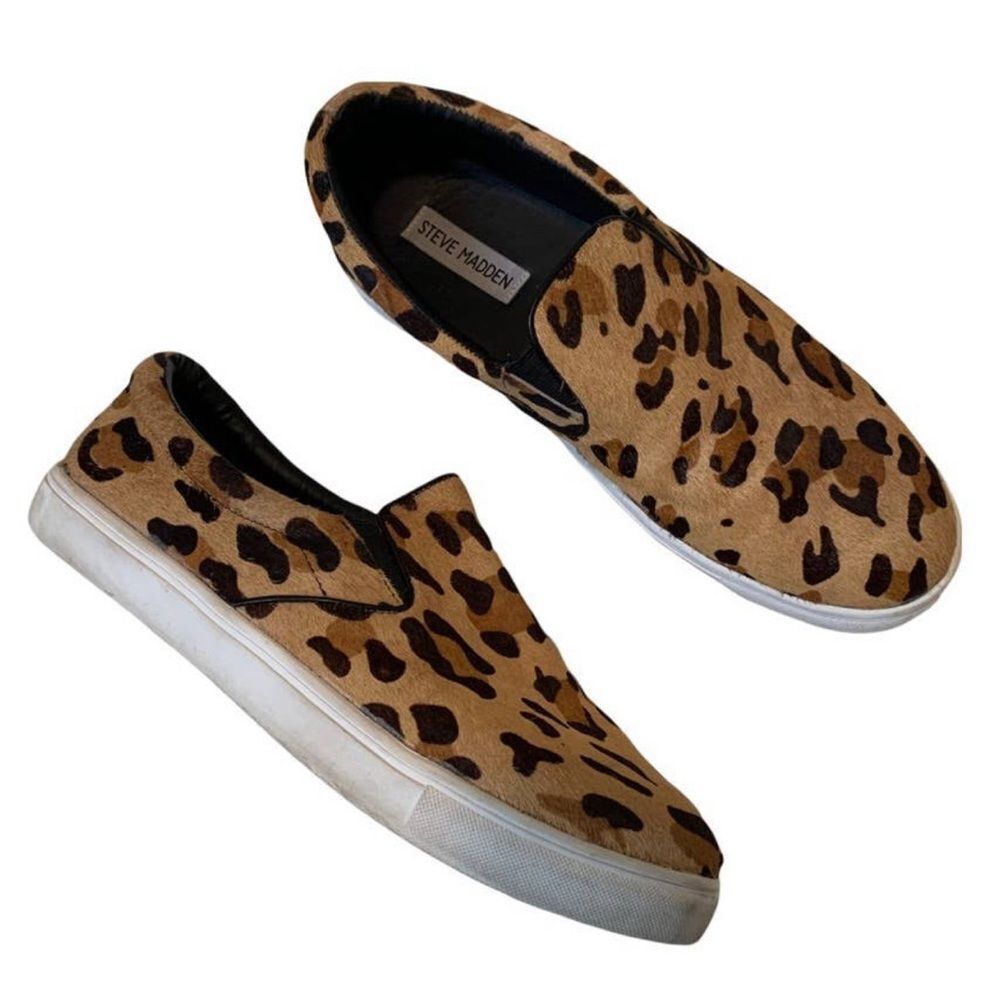 Steve Madden Steve Madden Ecentric cow hair upper leopard print slip on Size US 10 / IT 40 - 1 Thumbnail