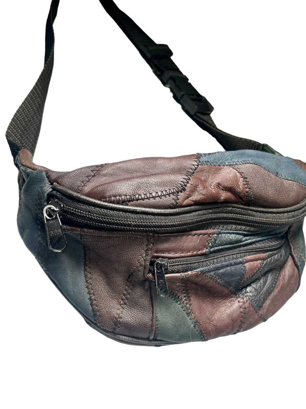 Leather × Vintage Vintage Leather Patchwork Fanny pack Size ONE SIZE - 2 Thumbnail