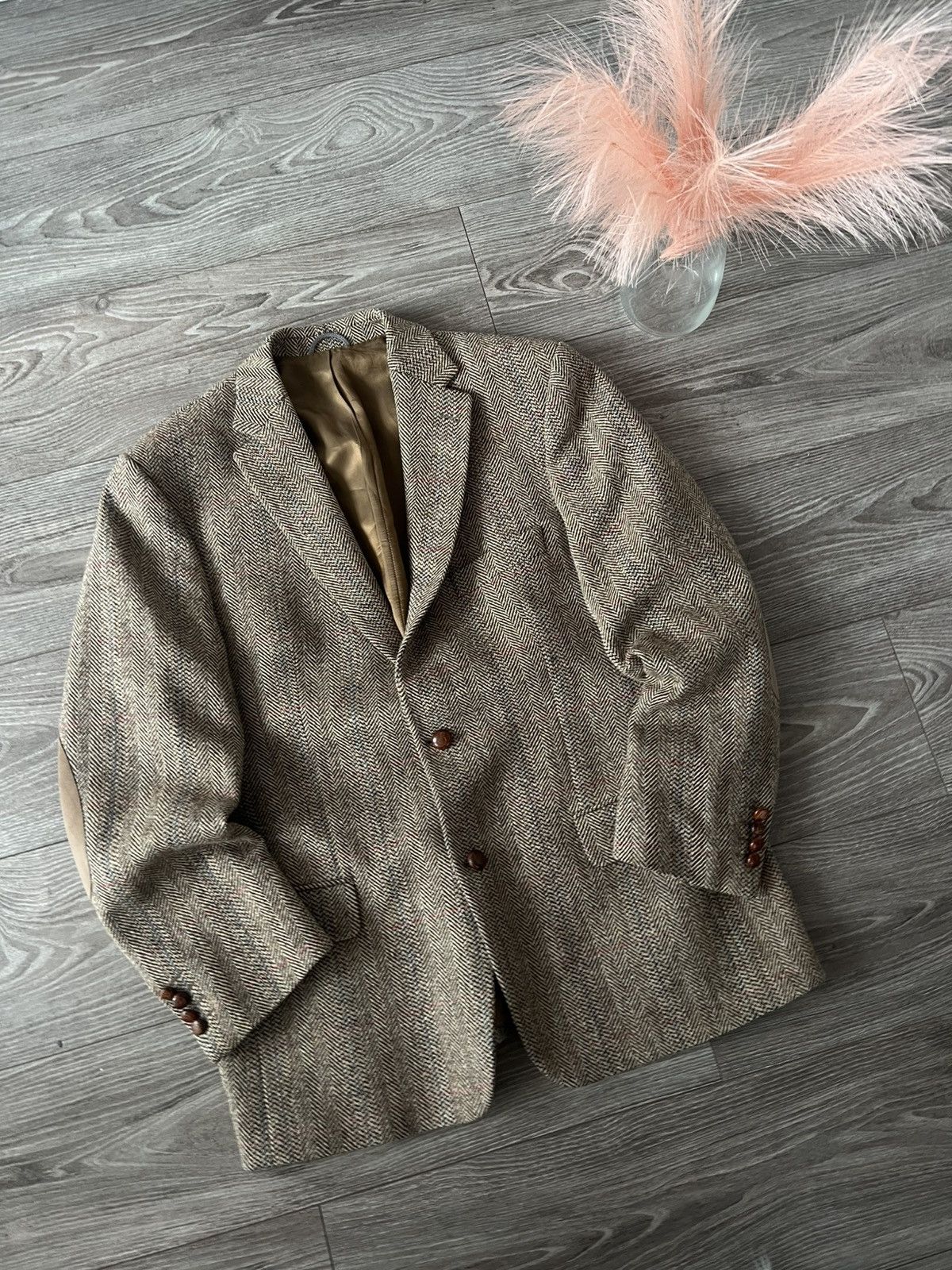 Harris Tweed ‼️Vintage Harris Tweed x Barutti Prime Collection Wool Blazer Size 42S - 6 Thumbnail