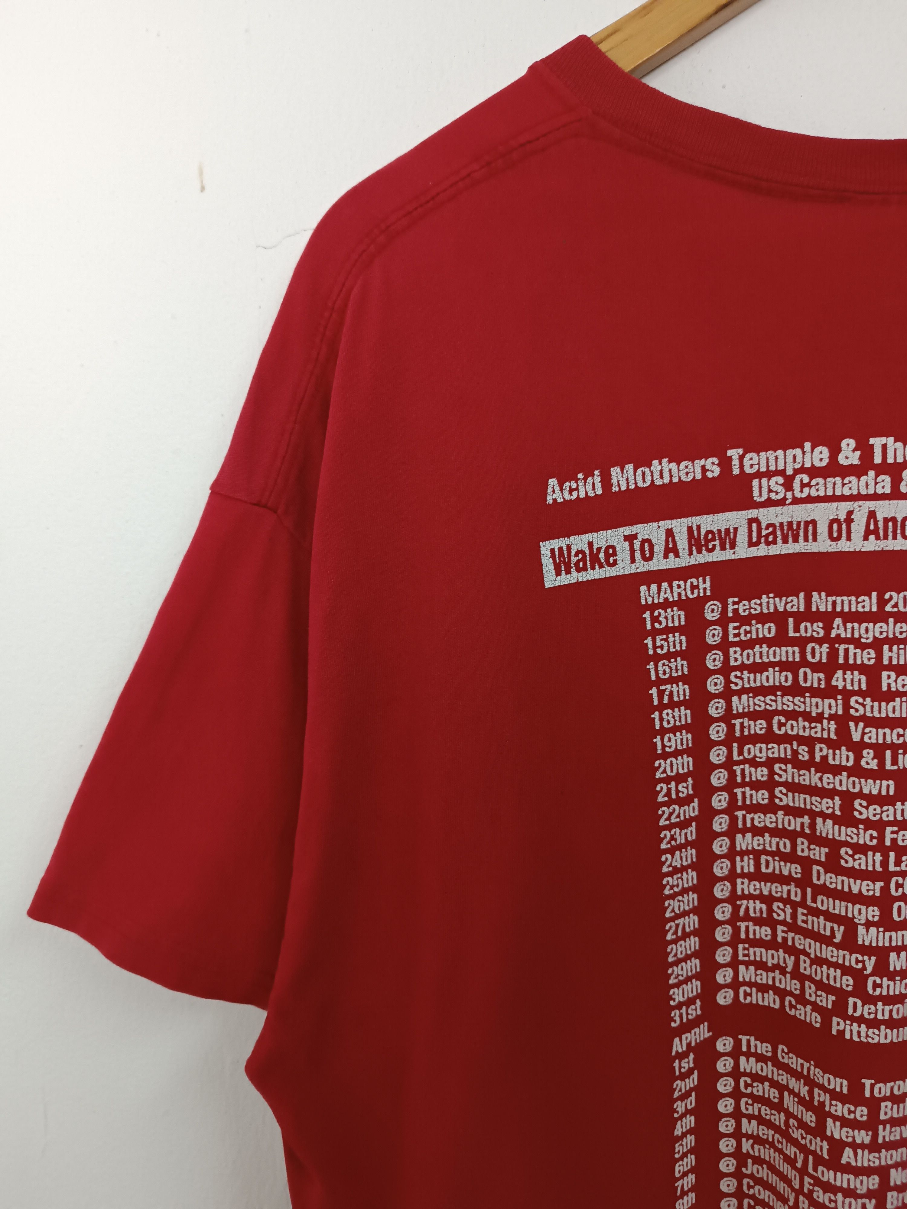 Band Tees VINTAGE 2016 ACID MOTHER TEMPLES TOUR TEE psychedelic tool Size US XL / EU 56 / 4 - 12 Thumbnail