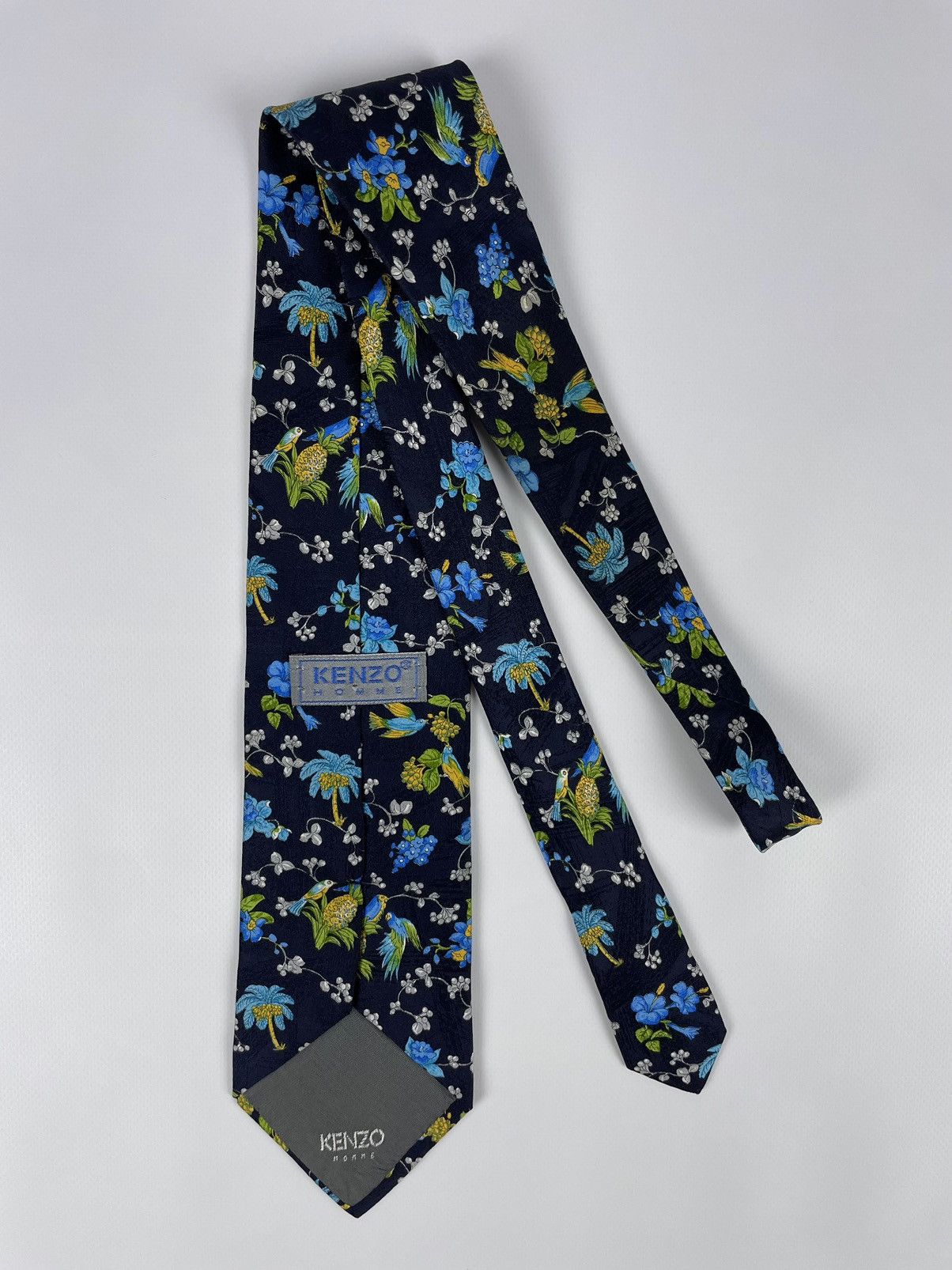 Kenzo Kenzo Homme Abstraction Silk Tie Size ONE SIZE - 2 Thumbnail