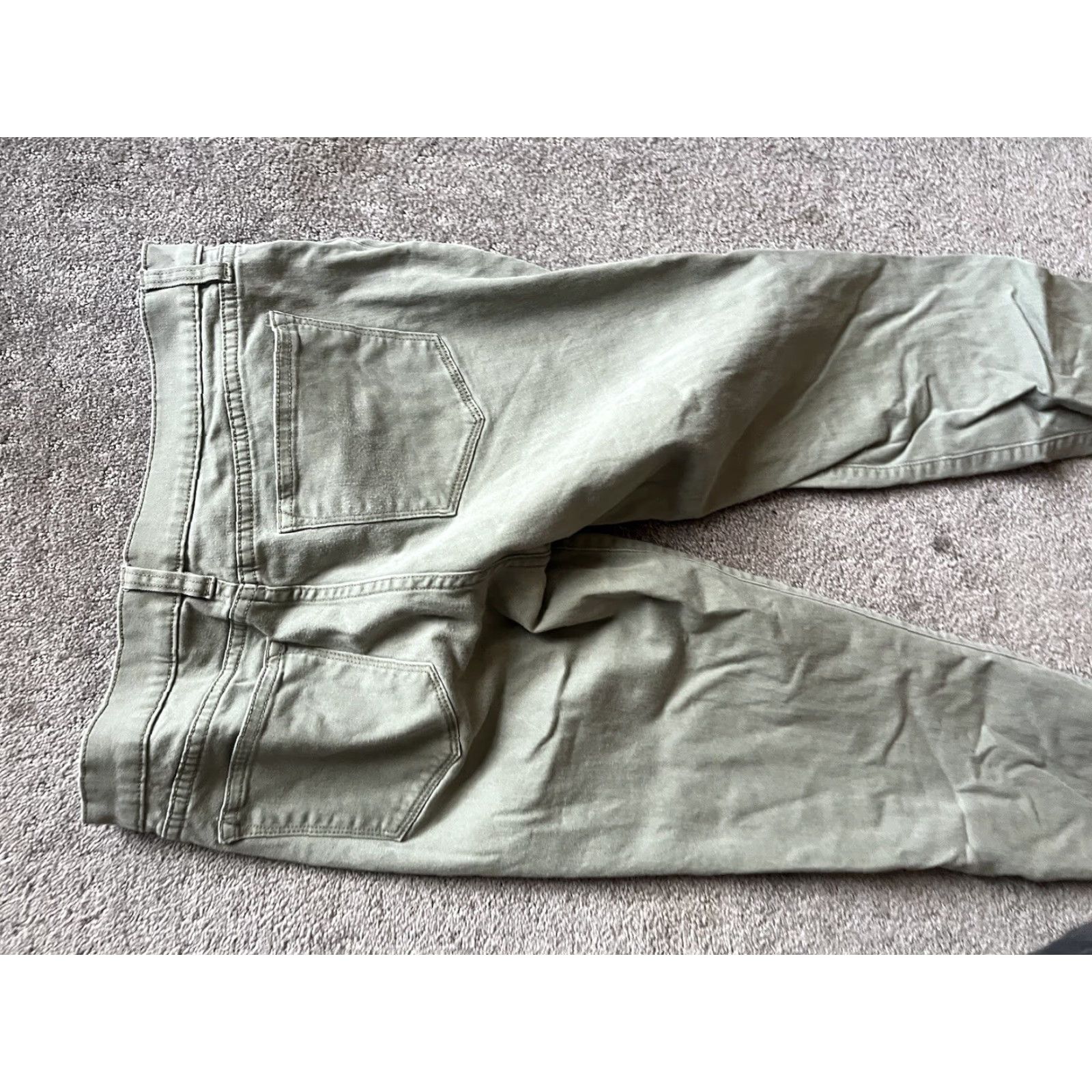 J.Crew VINTAGE J. Crew Ankle Skinny Jeans Women Size 28 Olive Green 90s Retro Size 28" / US 6 / IT 42 - 4 Thumbnail