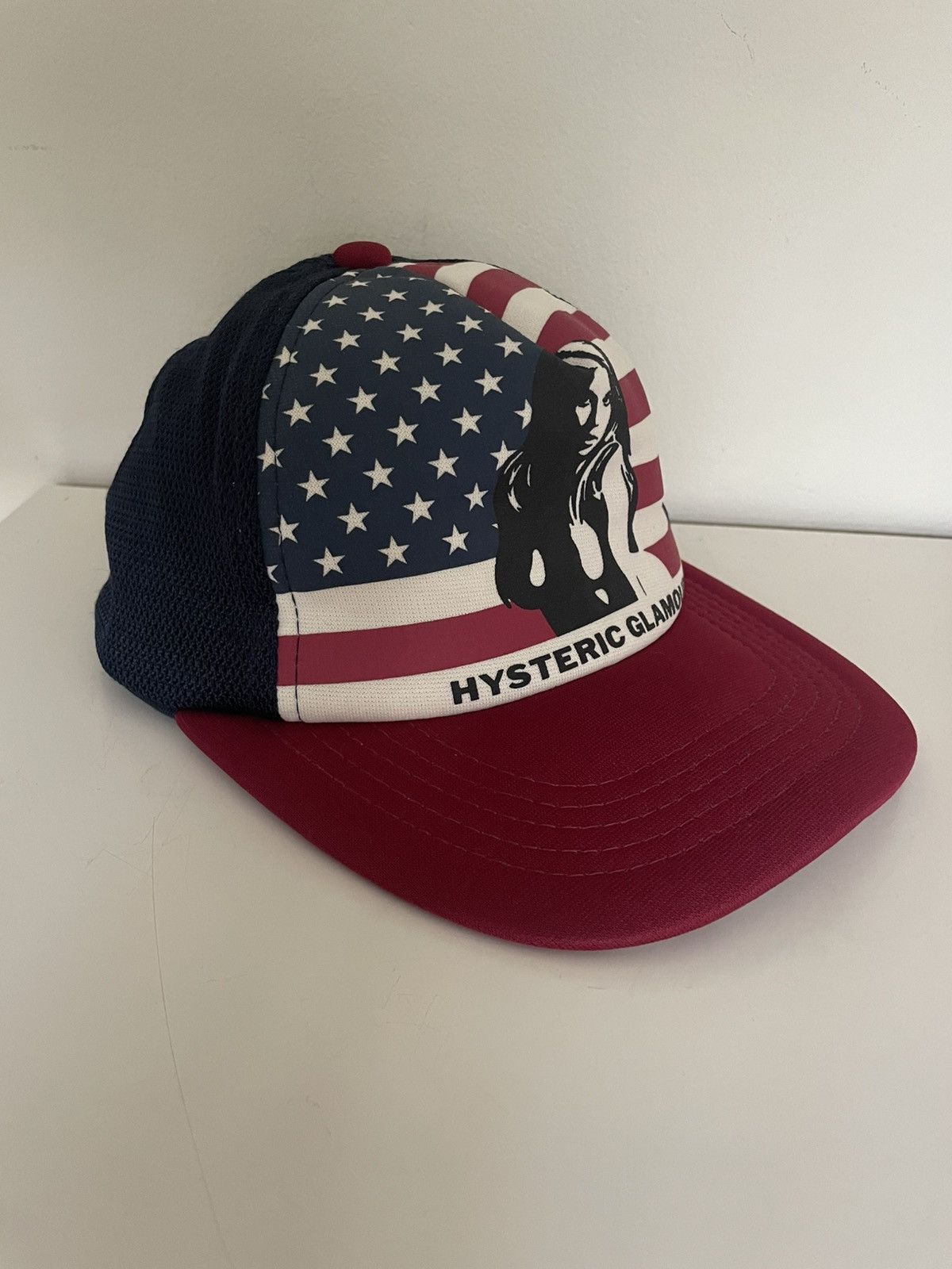 Hysteric Glamour Vintage Hysteric Glamour USA american Flag trucker hat cap Size ONE SIZE - 2 Thumbnail